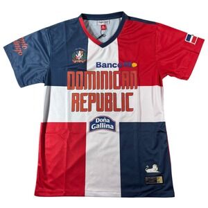 Headgear Classic Dominican Republic Soccer Jersey Youth XL Red White Blue HGC145